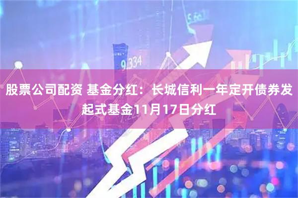 股票公司配资 基金分红：长城信利一年定开债券发起式基金11月17日分红